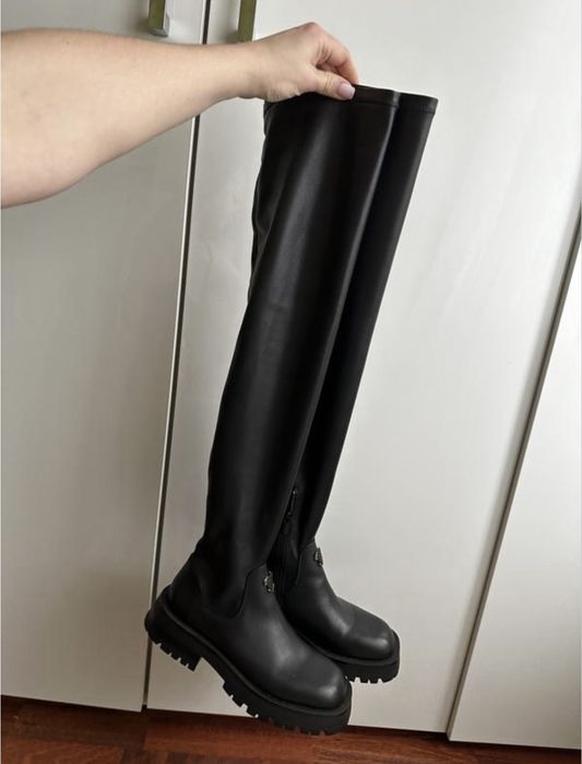 Жіночі ботфорти helena soretti натуральна шкіра