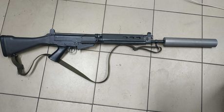 Глушник інтегрований на гвинтівку FN FAL глушитель на FAL 7.62х51 ПБС