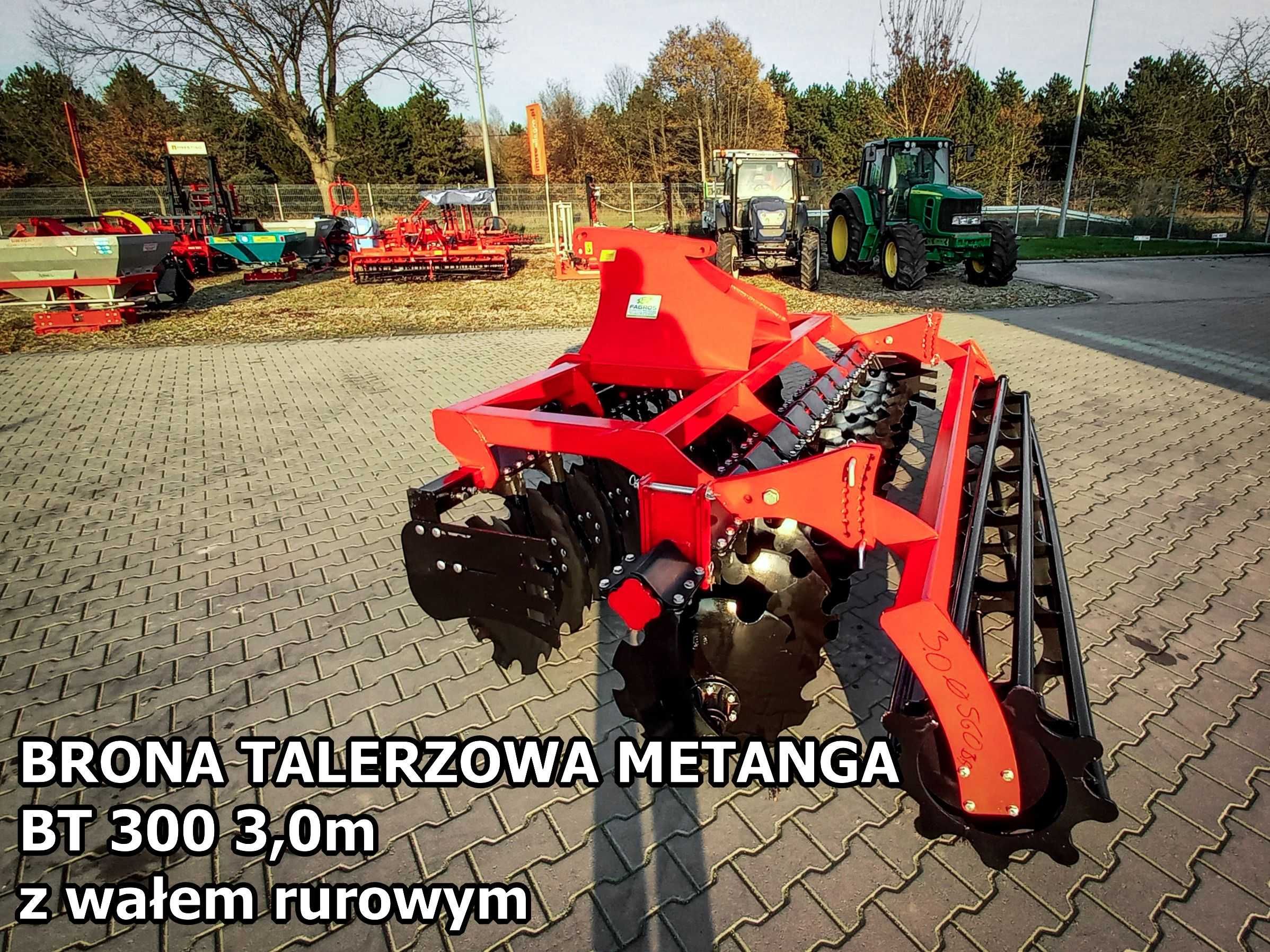 brona talerzowa LEKKA 1,6m 1,8m 2,0 | 2,2m 2,7m agregat UPS UPRAWOWY