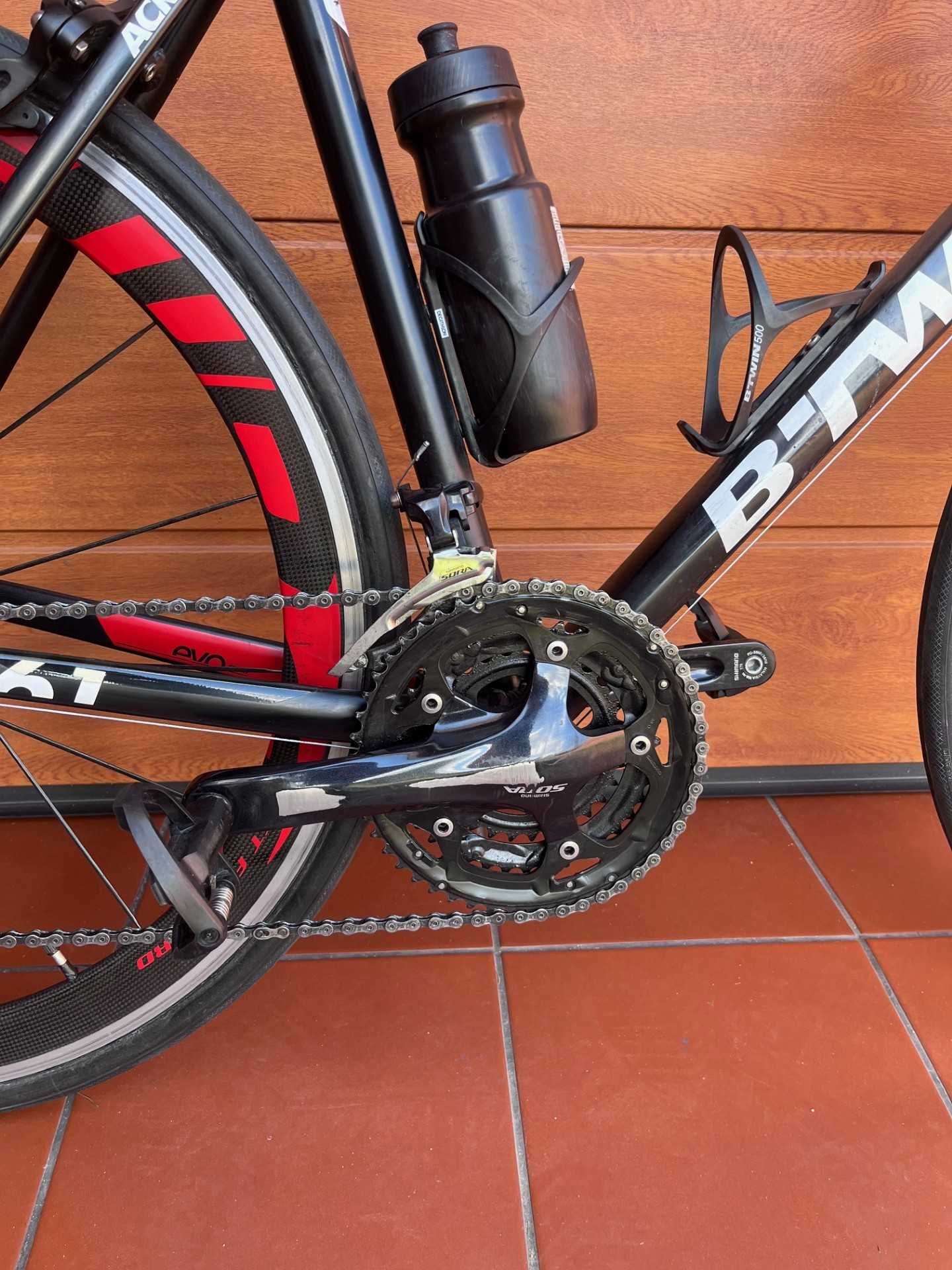 Rower szosowy B'twin triban 520 btwin szosa karbonowe koła i widelec