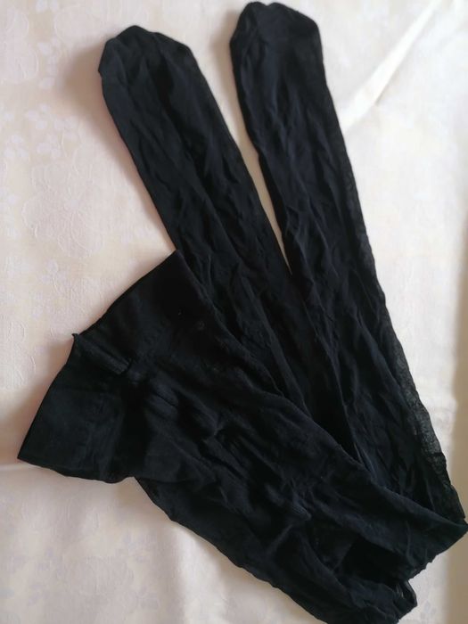 Rajstopy, rajtuzy damskie, cienkie, czarne. Rozmiar 2S