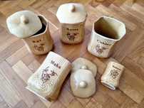 Pojemniki ceramiczne retro