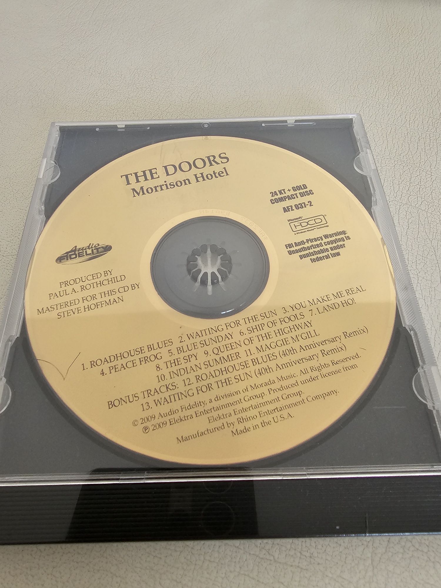 THE DOORS - Morrison Hotel+2 BONUSY 24KT Gold-BIAŁY KRUK