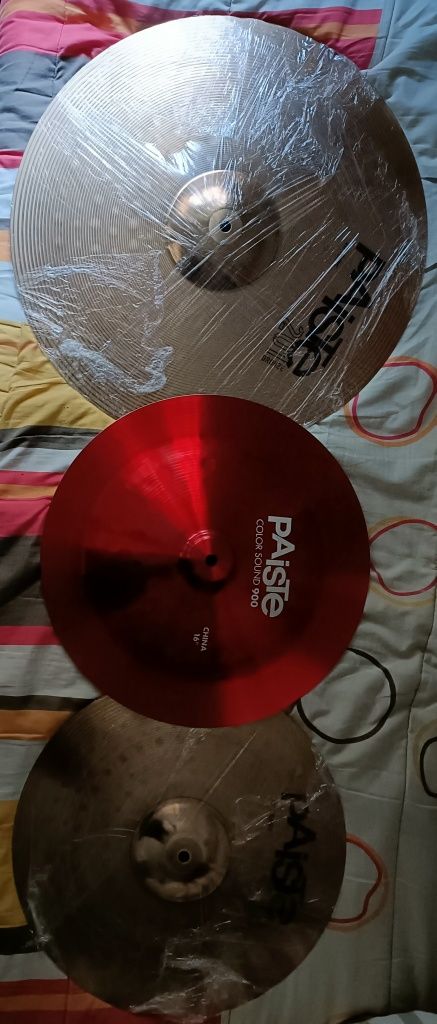 Pratos paiste China 16 Crash 16 Ride 20