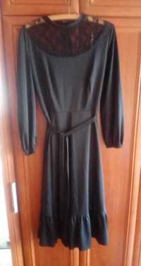 długa sukienka czarna