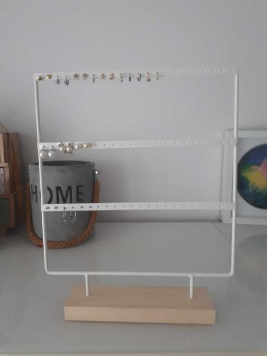 Duży stojak organizer do kolczyków biżuterii hand made