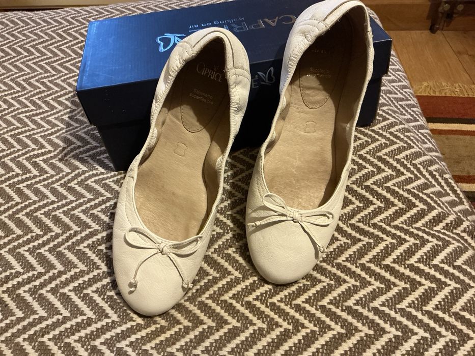 Baleriny Caprice 39 buty skorzane