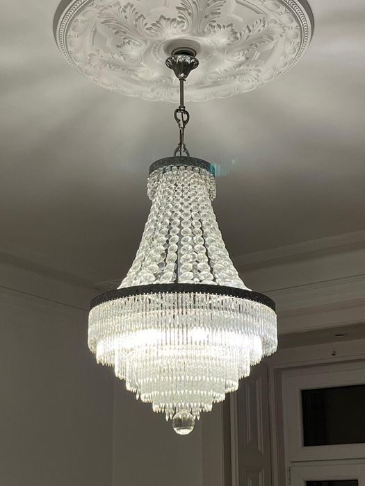 Lustre de vidro suspenso