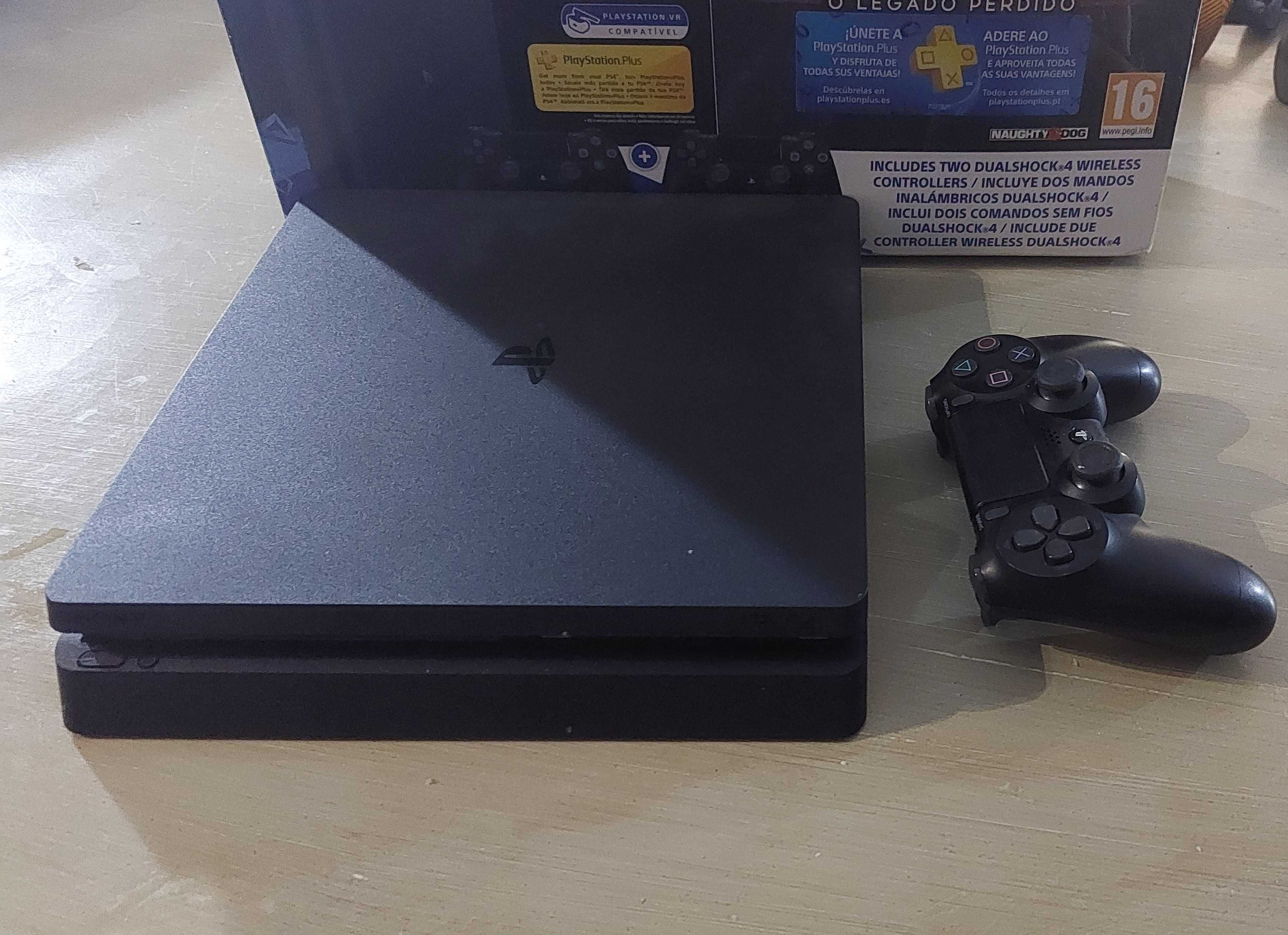 PS4 SLIM 1TB xom caixa