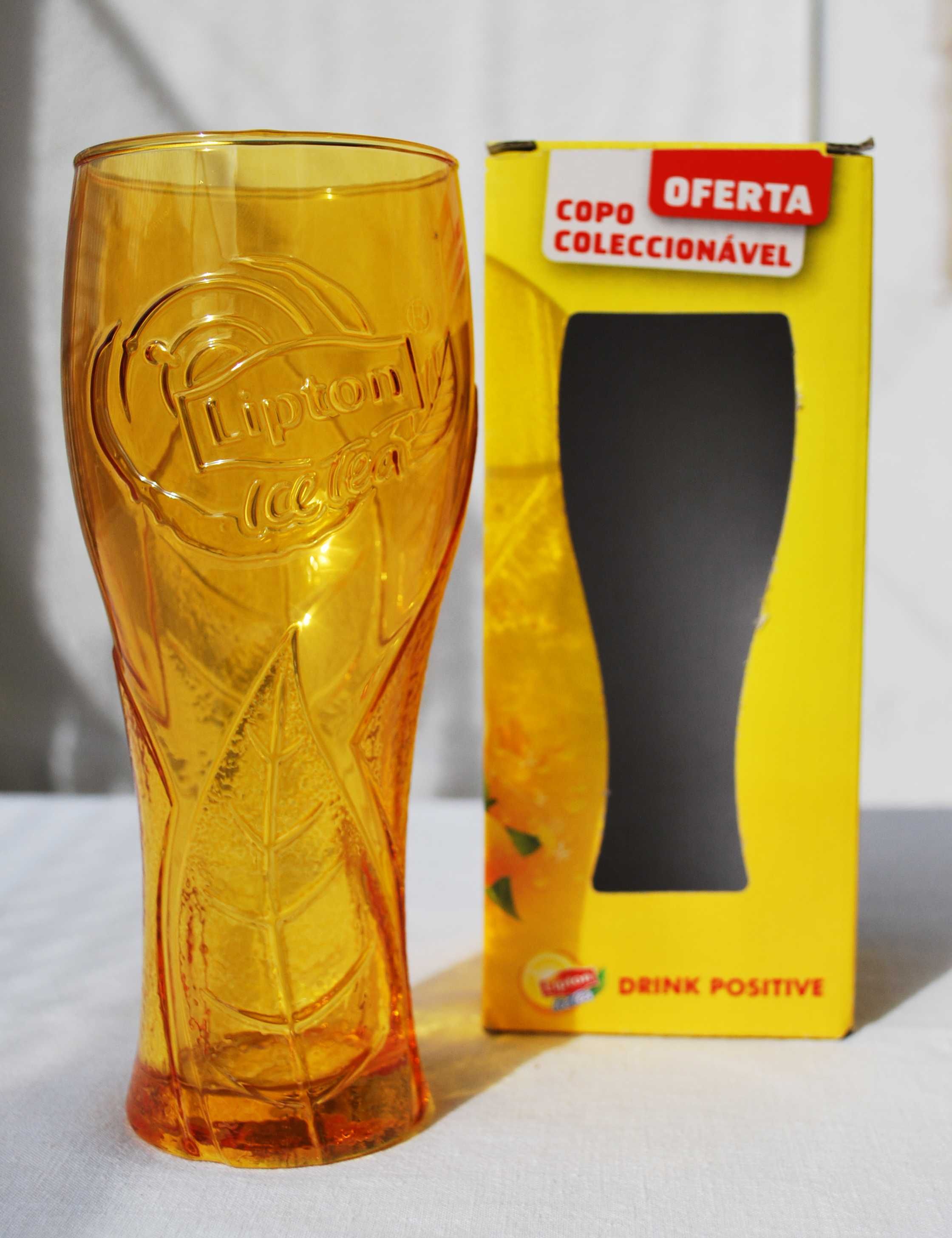 Copo Lipton Ice Tea amarelo