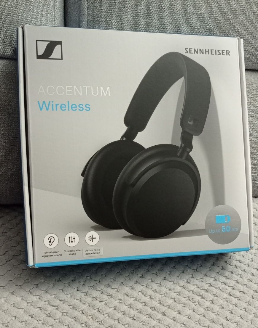 Sennheiser accentum wireless czarne Nowe