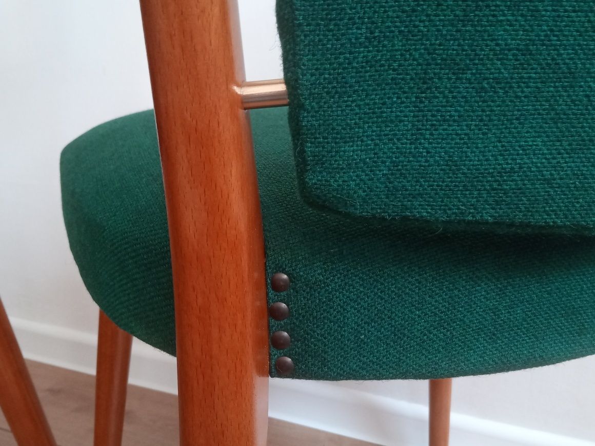Drewniane krzesła vintage lata 60-te 2 szt.
