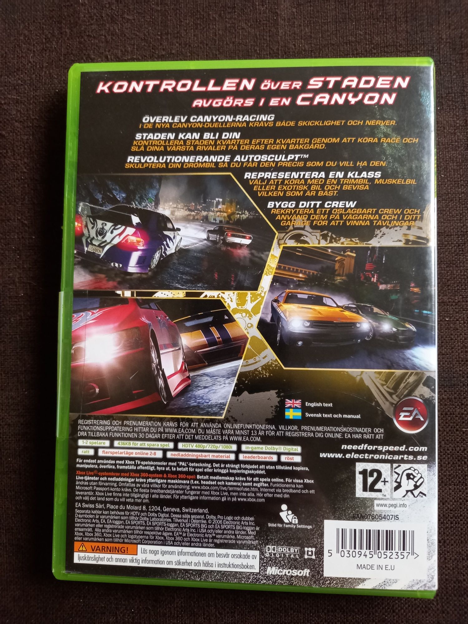 Gra N.F.S. Carbon na konsolę  xbox 360 Need For Speed