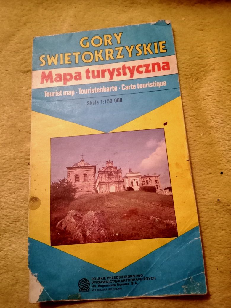 Góry Świętokrzyskie mapa turystyczna