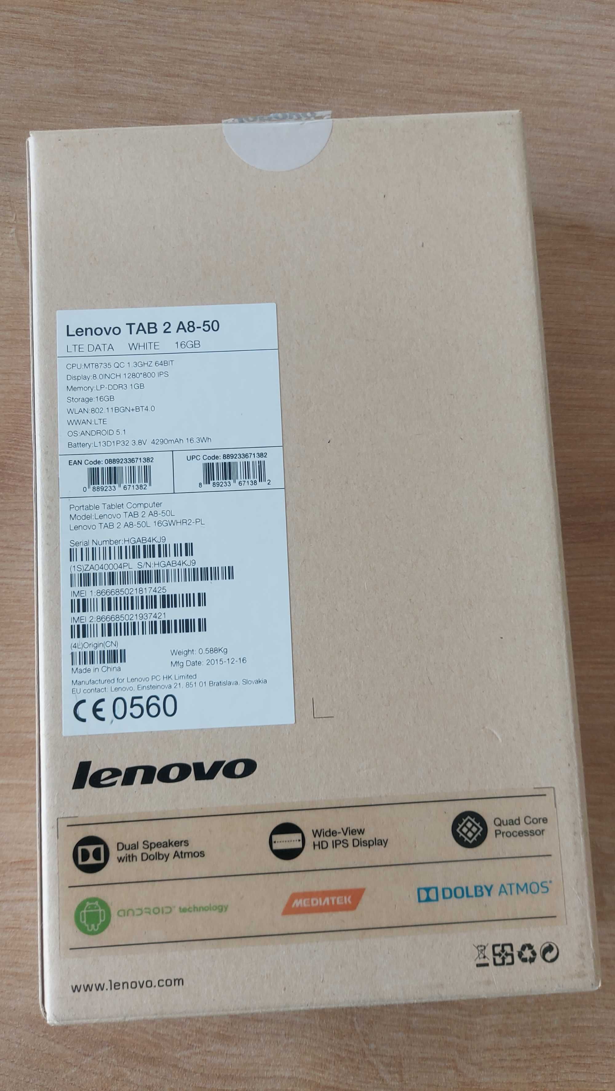 Tablet Lenovo TAB 2 A8-50L 16 GB