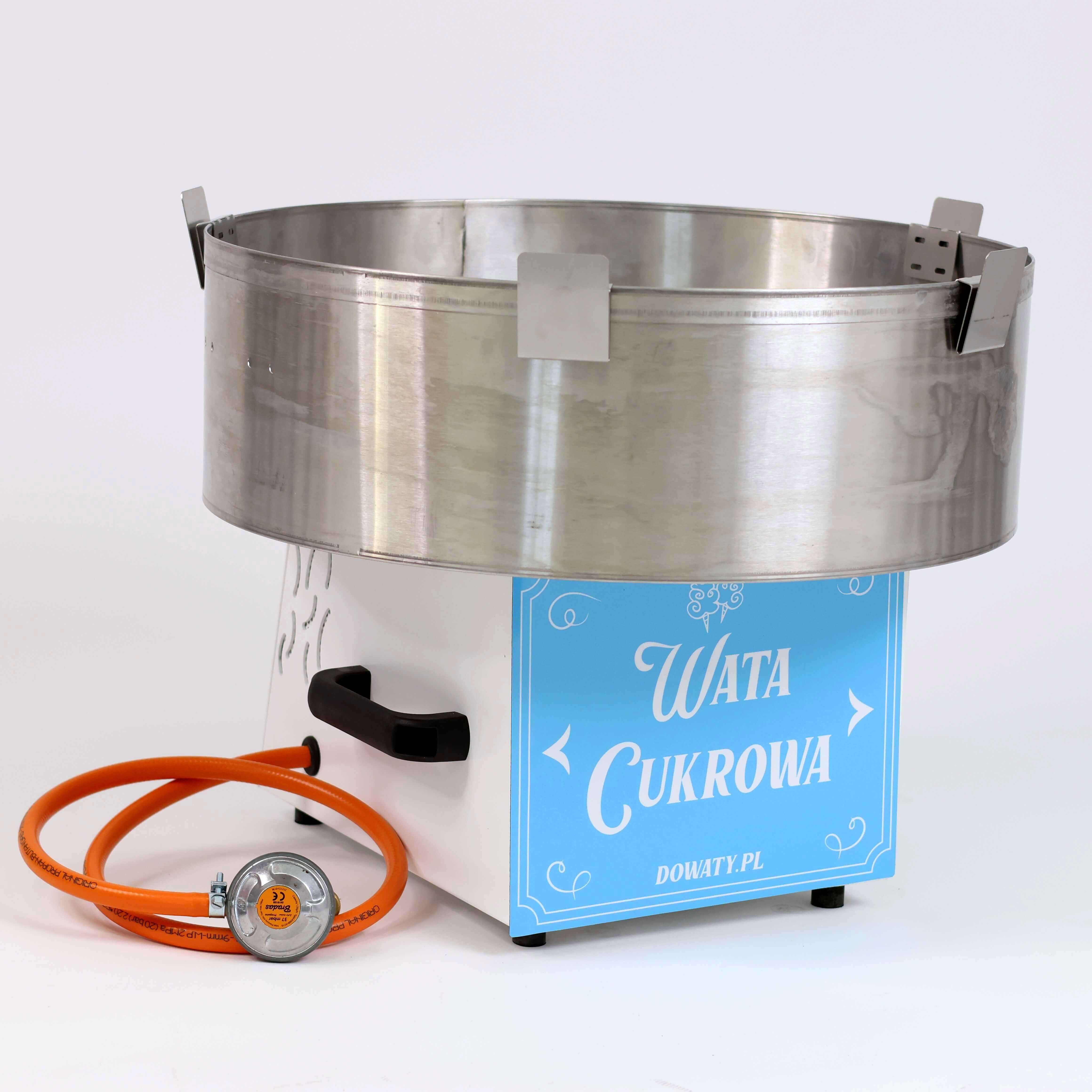 Gazowa maszyna do waty cukrowej atest PZH 12V/ 230V urządzenie do waty