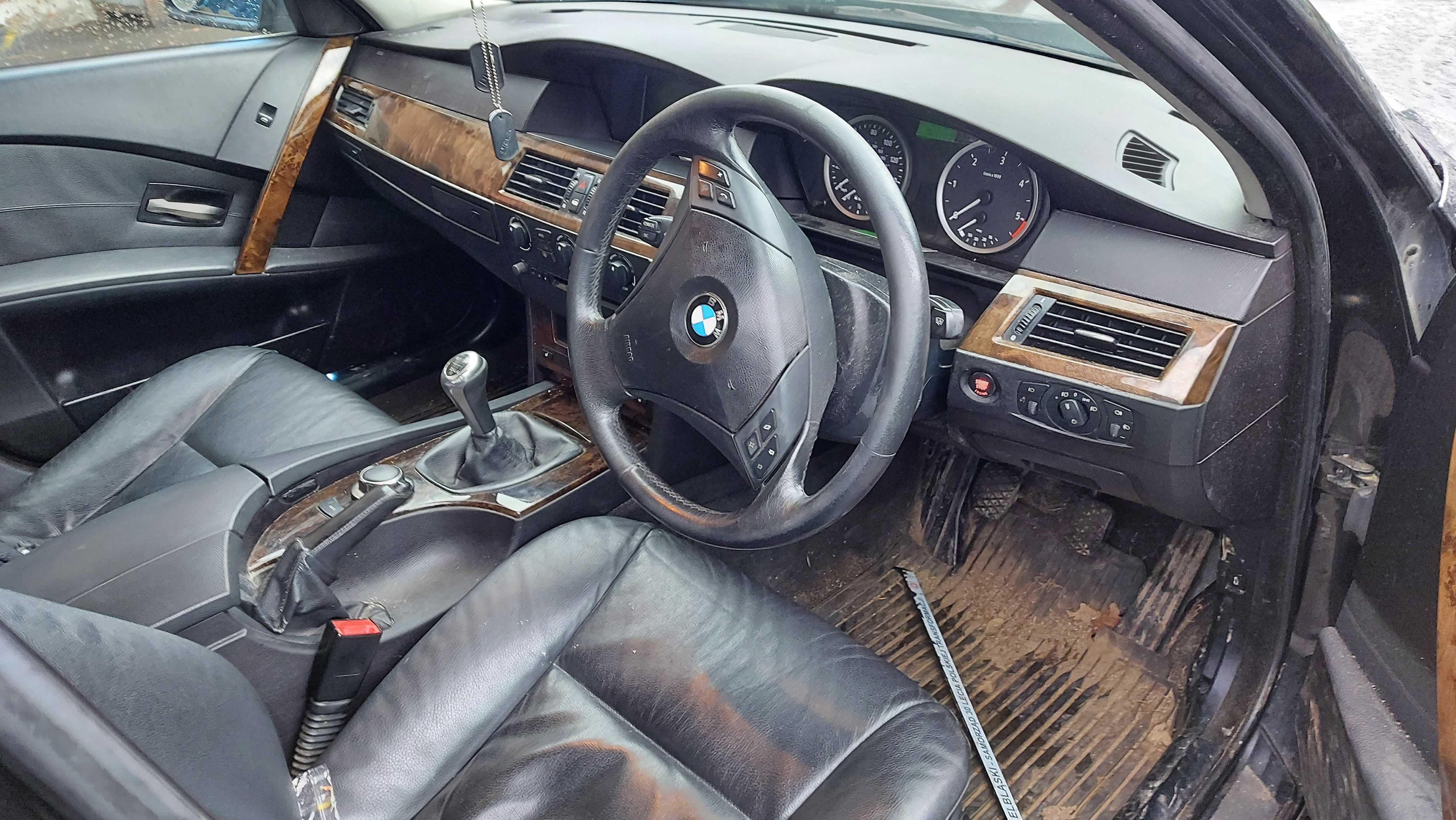BMW 5 E60 drzwi przednie lewe prawe czarne FV części/dostawa