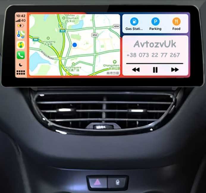 Магнитола PEUGEOT 208 2008 3008 4008 5008 Дисплей CarPlay Android 14