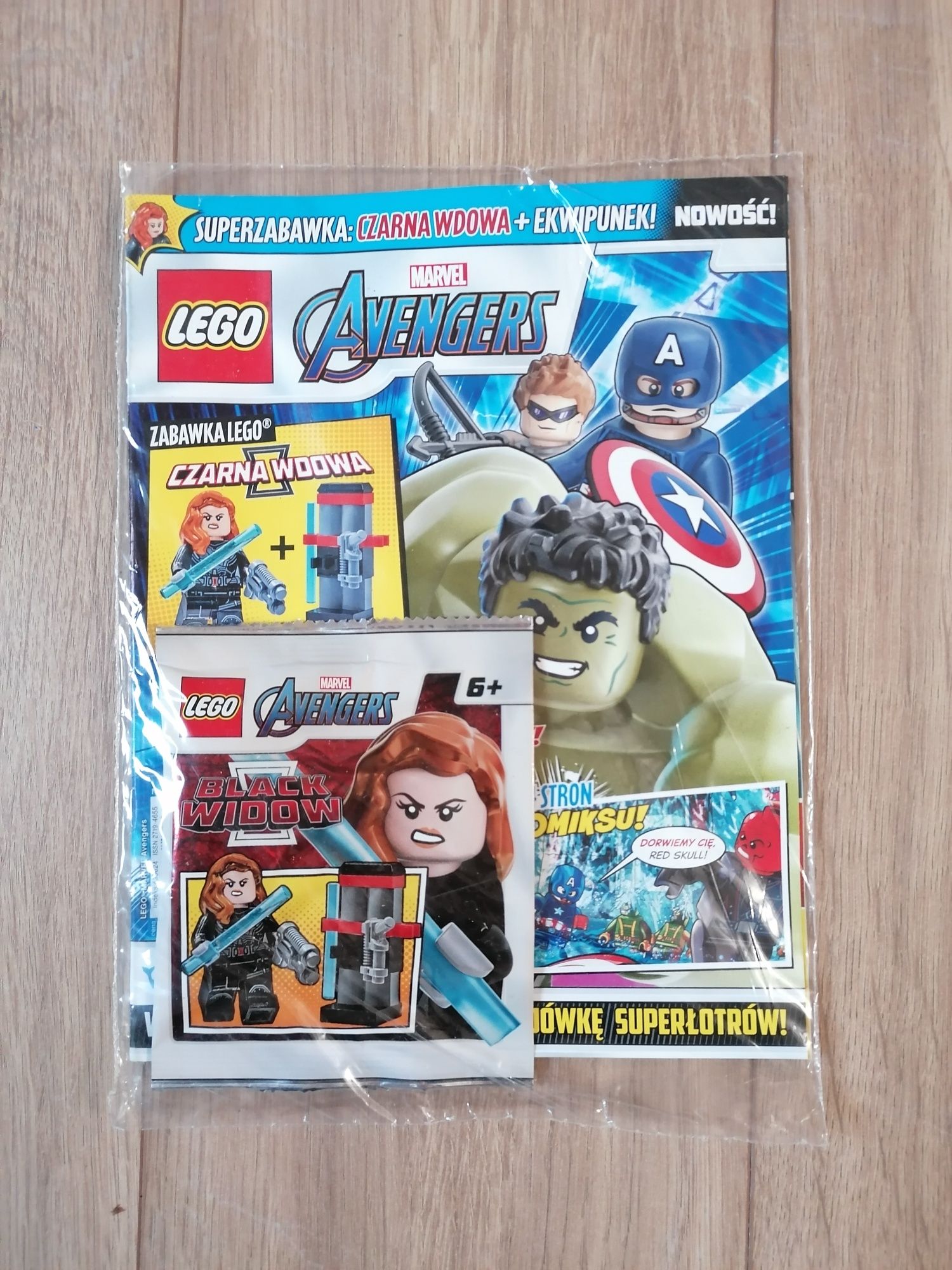 Magazyn LEGO Avengers z figurką Czarna Wdowa