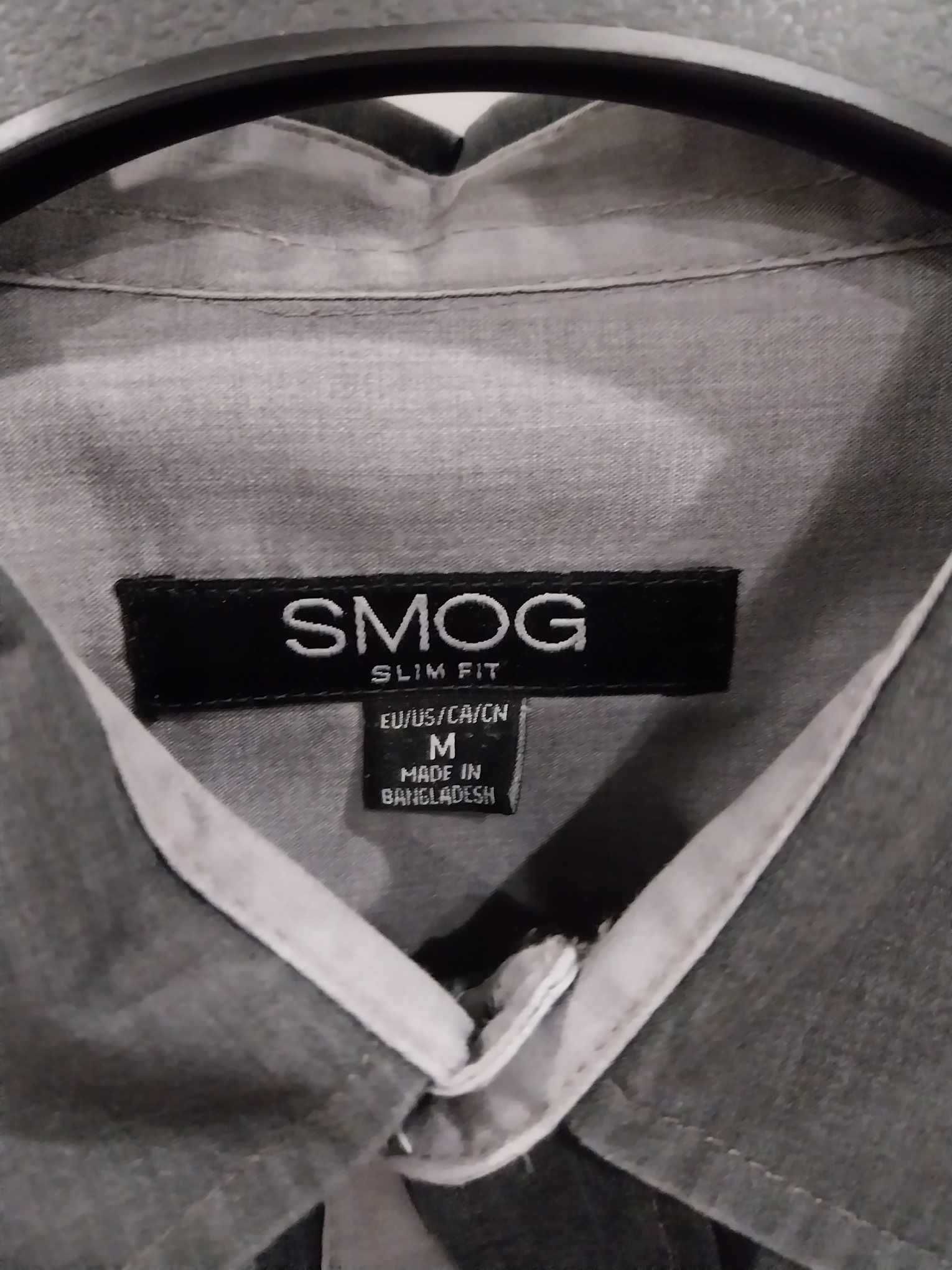 Camisa Cinzenta "Smog - Slim Fit" (tamanho M)