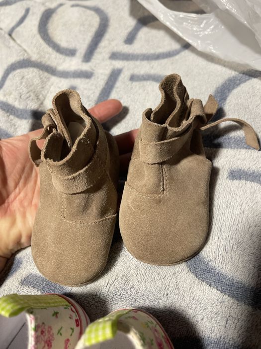 Пінетки тапочки капці 17-19 шкіра zara barefoot