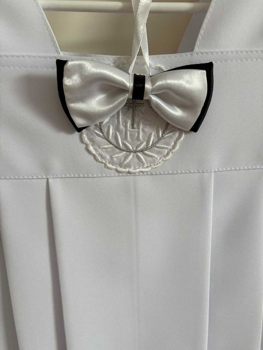 Komża komunijna + elegancka mucha - stan idealny