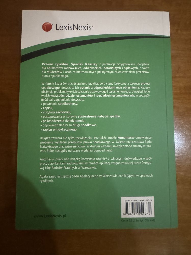 Prawo cywilne spadki kazusy Agata Zając