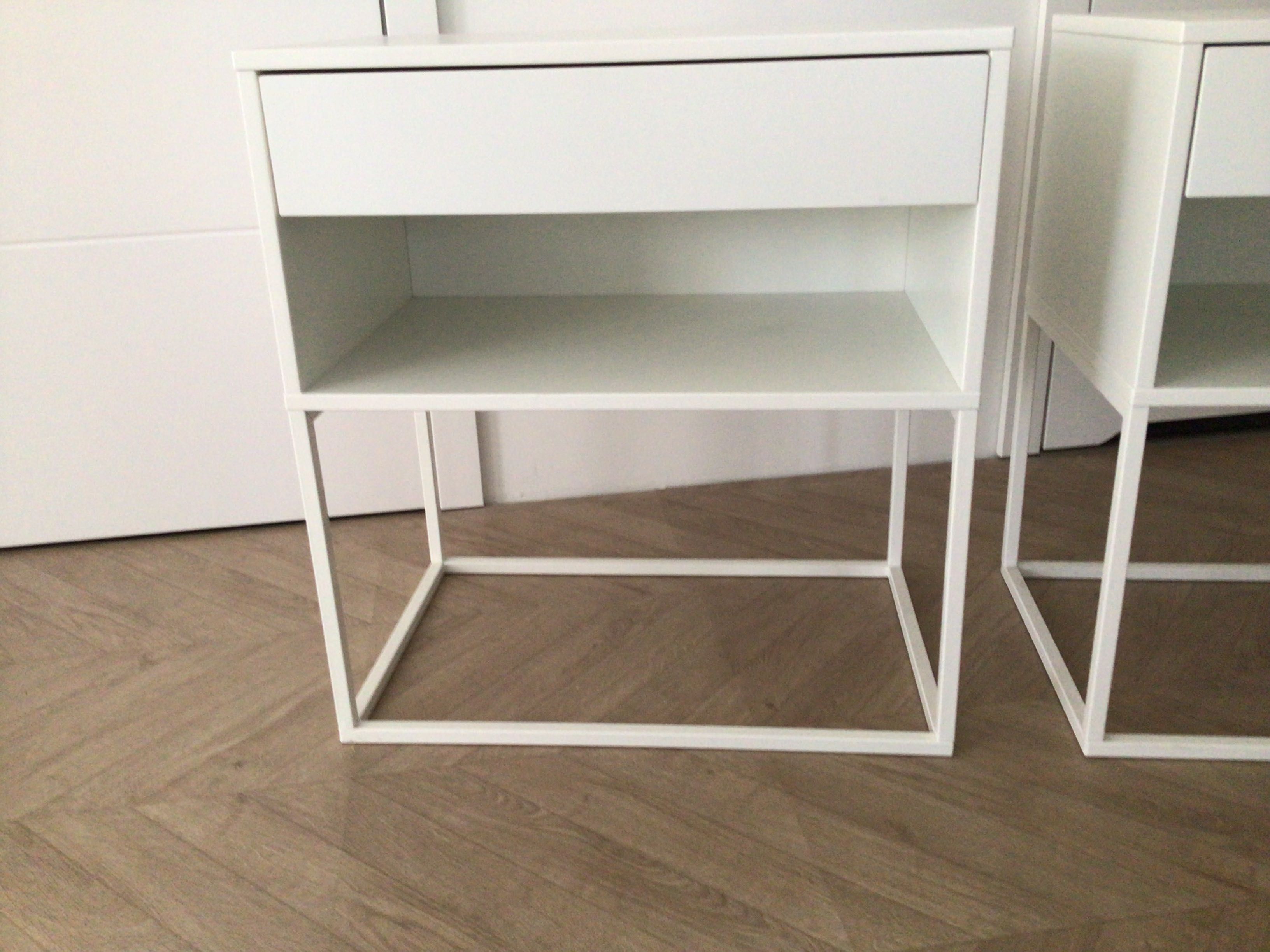 Szafka nocna Vikhammer Ikea biała 2 sztuki