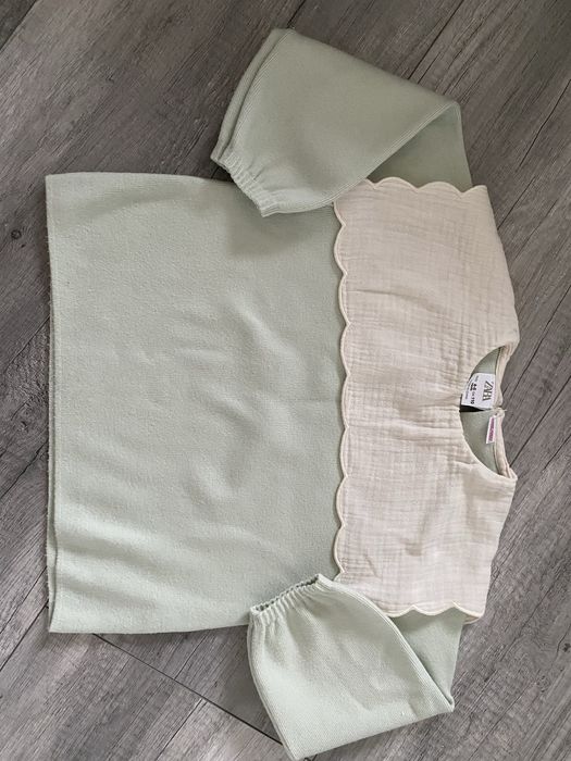 Zestaw ubranek Zara H&M 116 paczka paka jesień Stitch paperbag legi