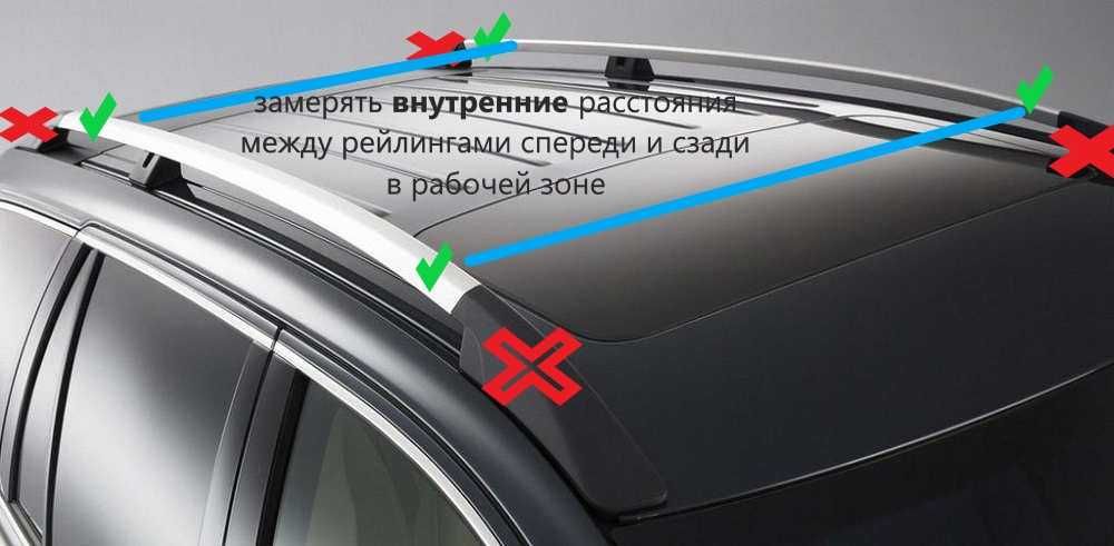 Багажник на дах Aguri Prestige Black поперечини невиступаючі рейлінги