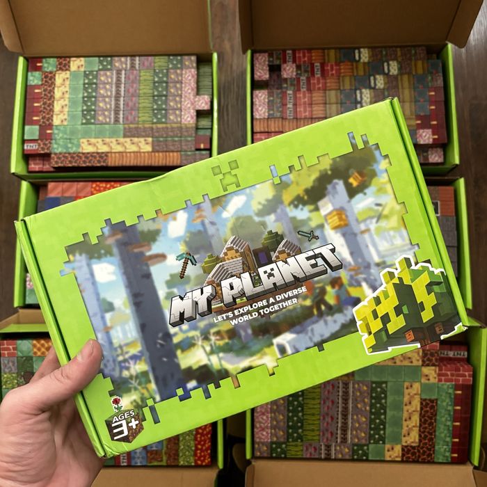 200ШТ +12шт фігурок Конструктор магнітний майнкрафт minecraft блоки 3д