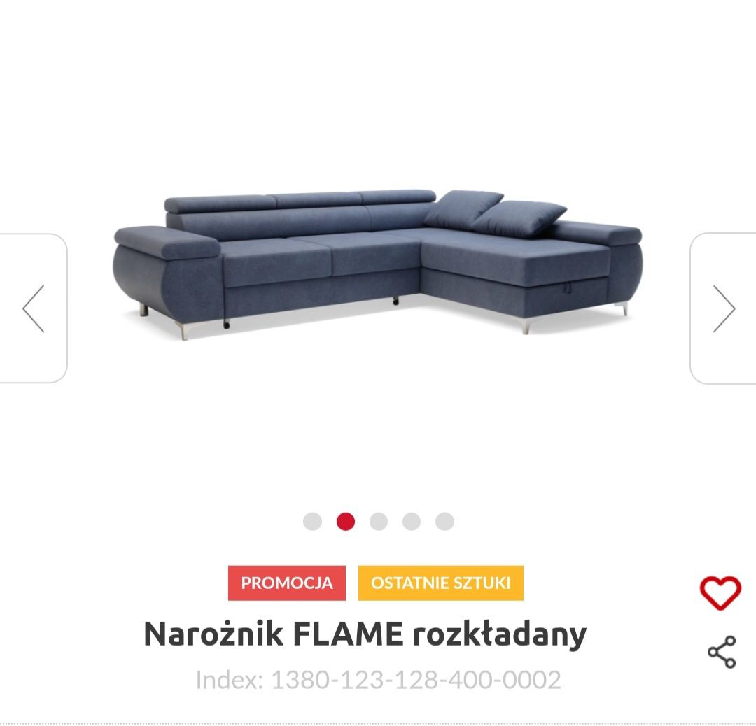 Narożnik FLAME lewy