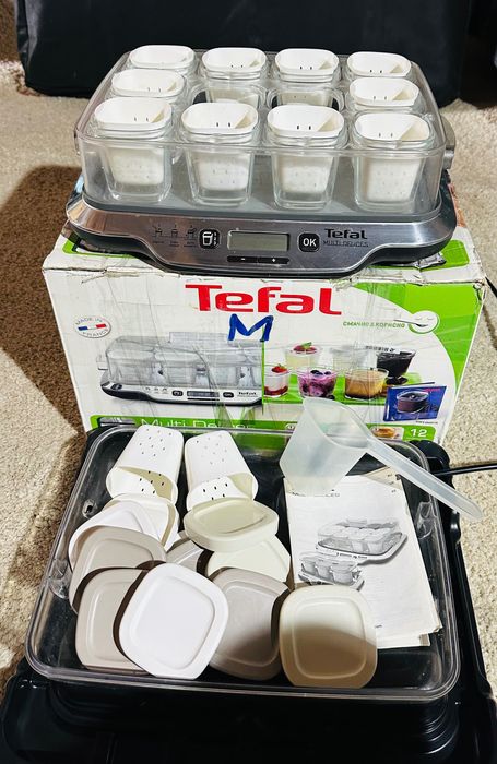 Йогуртница на 12 стаканч.(в налич.10) Tefal: йогурты,мол. десерты, сыр
