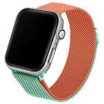 Beline pasek Apple Watch Steel42/44/45/49mm zielono-pomarańczowy gre