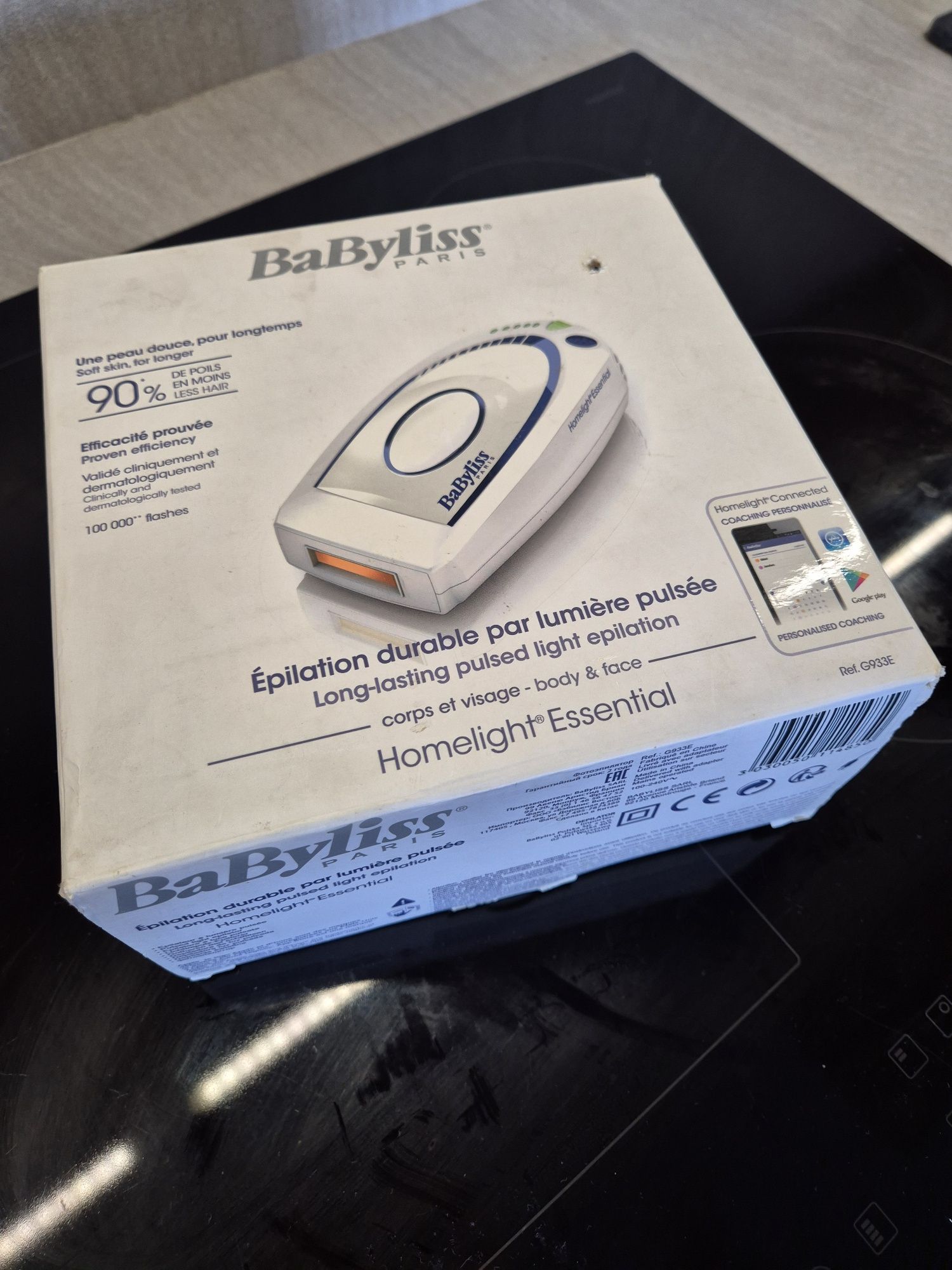Depilator laserowy BaByliss Paris G933E zestaw jak nowy