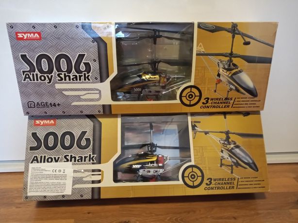 SYMA S006 Alloy Shark Helikopter 2w1 na pilota RC GRATIS CZĘŚCI