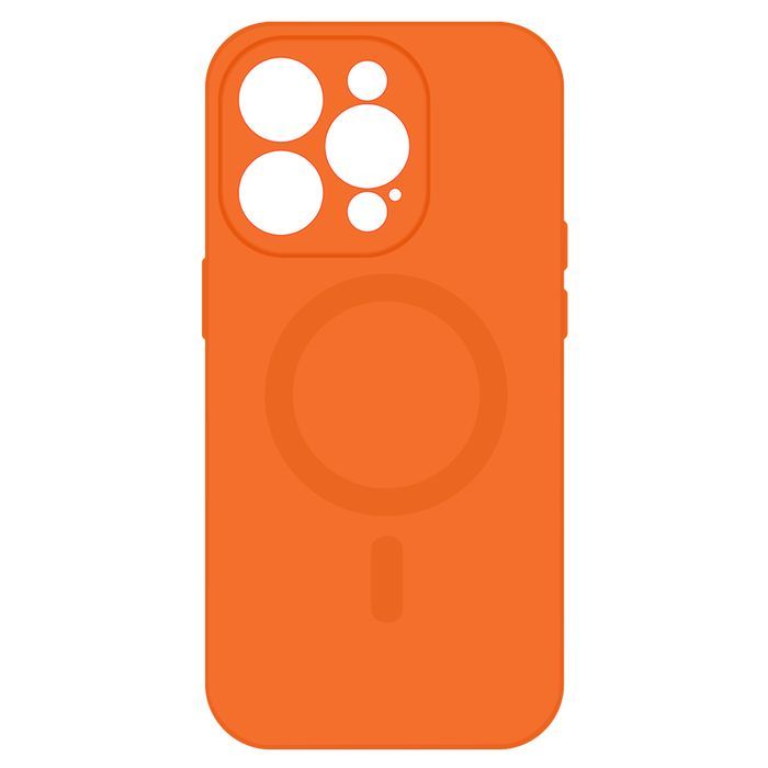 Tel Protect Magsilicone Case Do Iphone 15 Plus Pomarańczowy