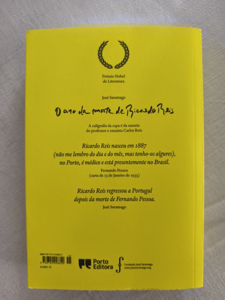 Ano da morte de Ricardo Reis Saramago