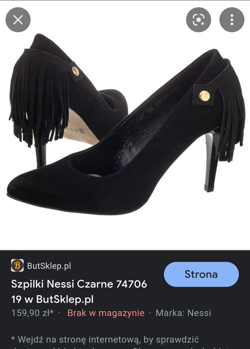 Nowe buty na obcasie, Nessi rozmiar 36.