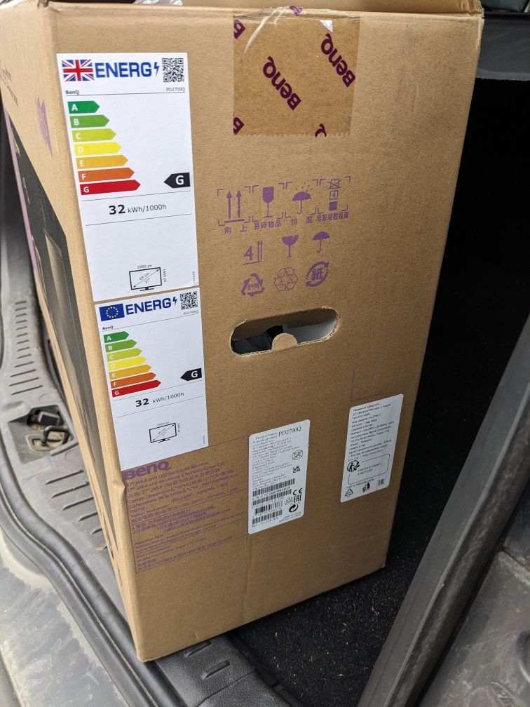 Monitor BenQ 27" 1440p IPS PD2700Q GW/ubezpiecznie do 07.2027r.