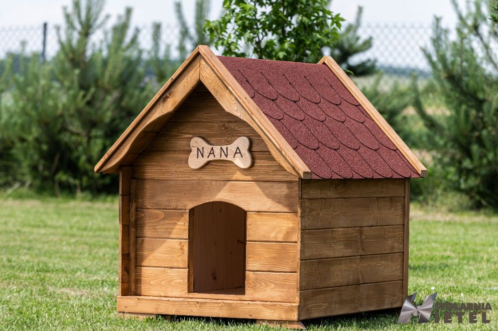 Duża buda dla psa Producent Grawer na kości GRATIS Wysyłka