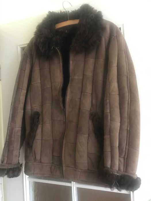 Kożuszek młodzieżowy, S/M, szyty z łatek