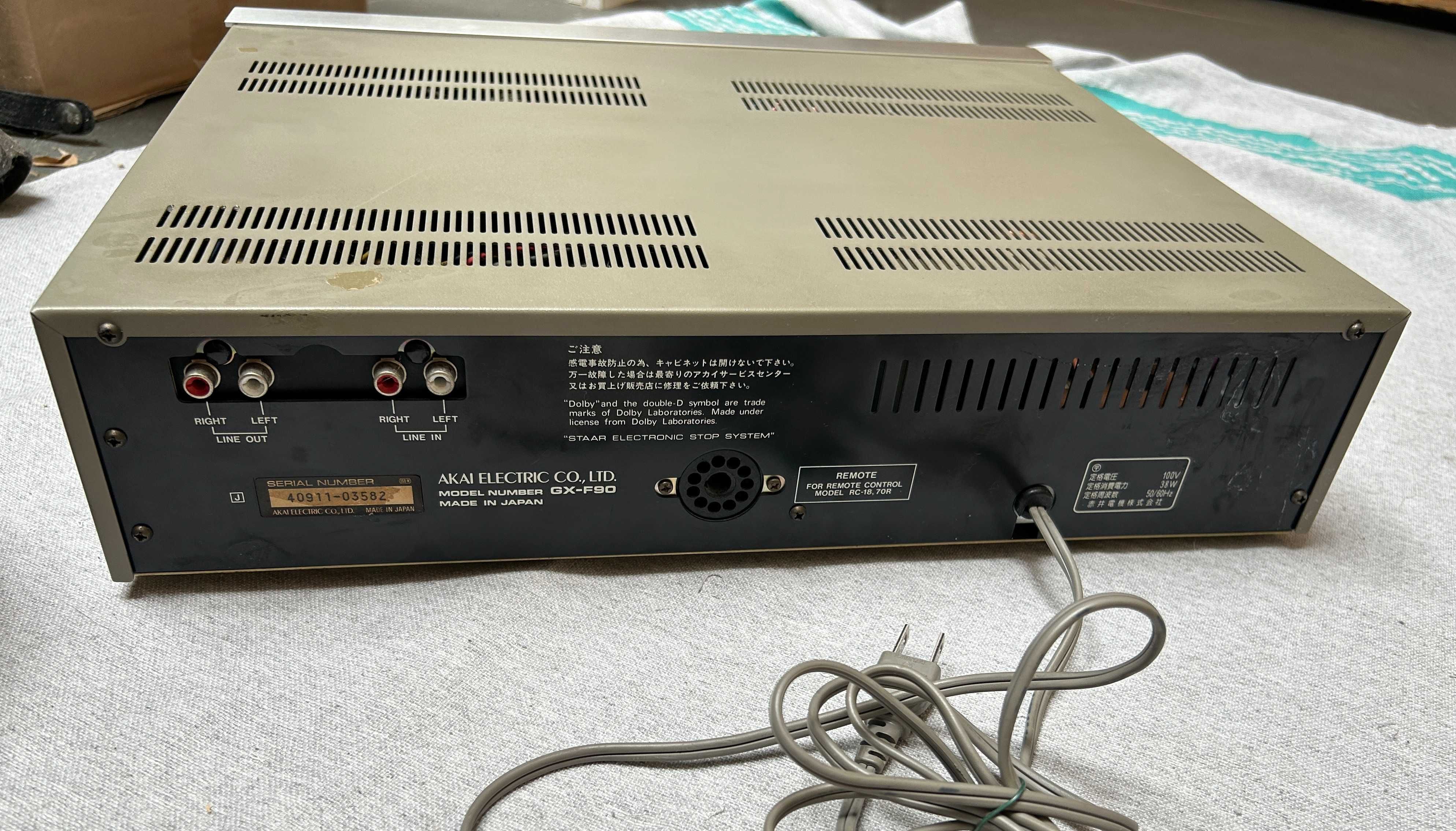deck AKAI GX-F90 japoński unikat.