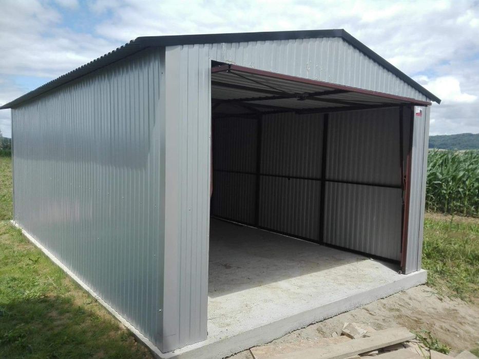 garaż 4x6,6x6,6x7, garaże blaszane na wymiar, profil zamknięty