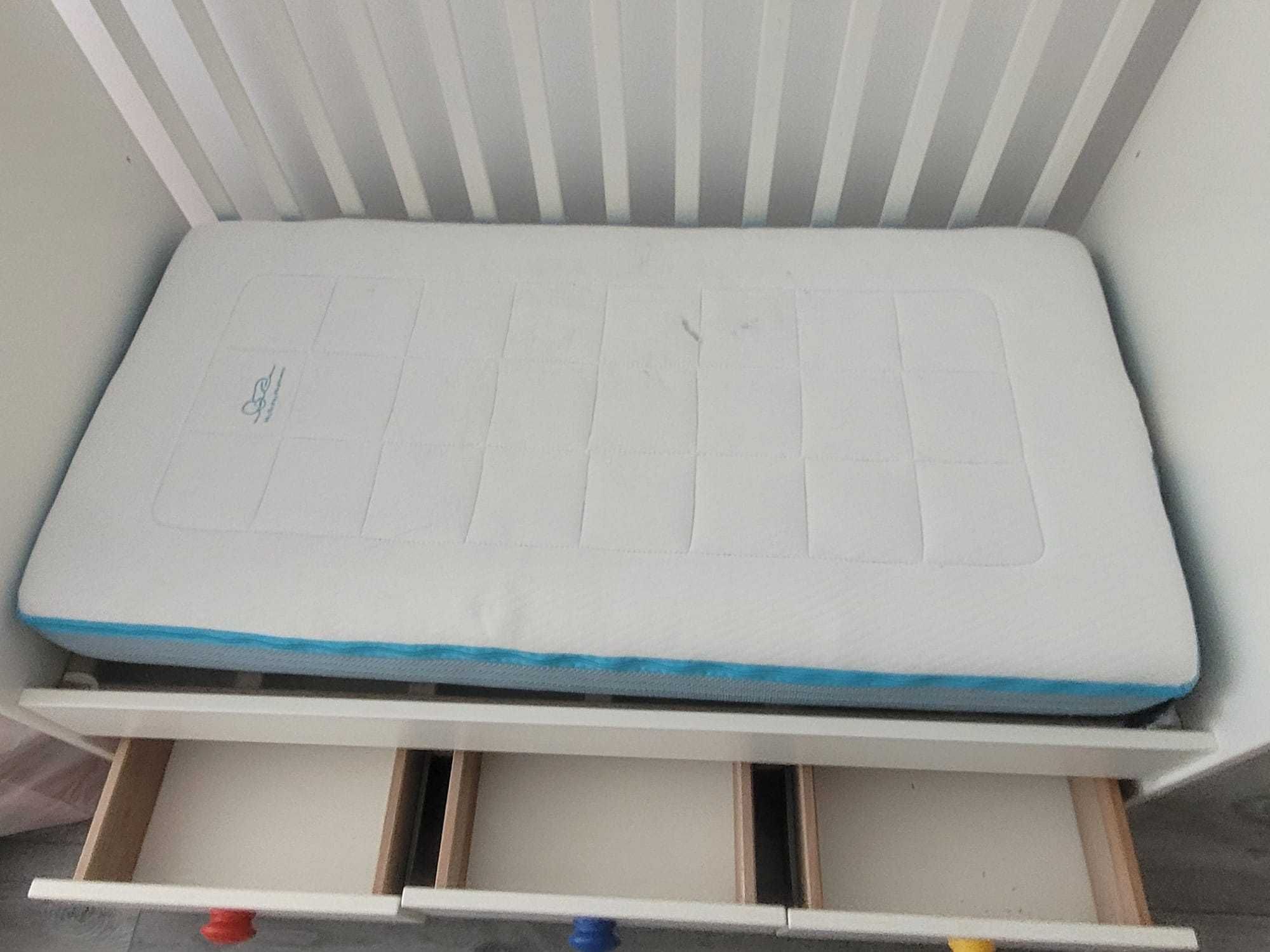 Berço IKEA com Gavetas 60x120