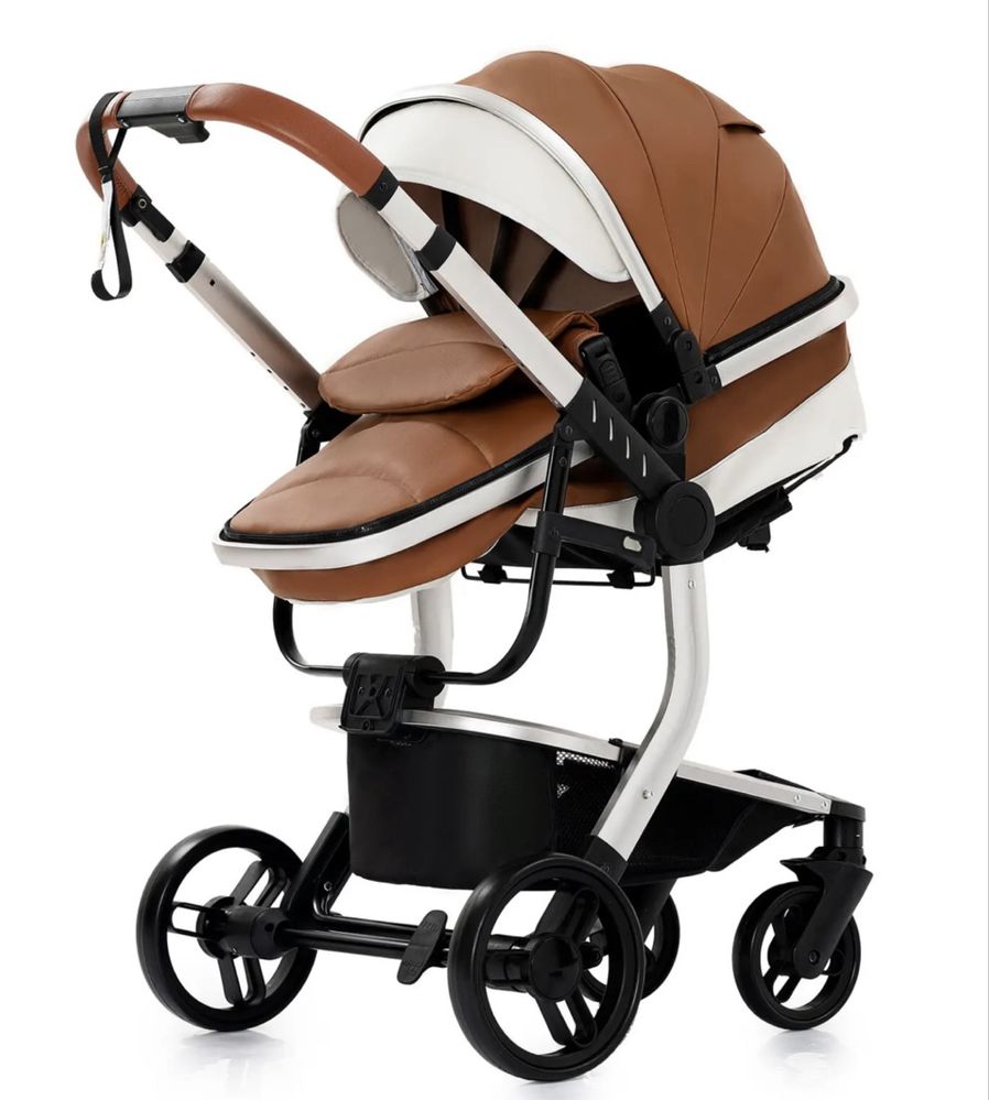 Carrinho de bebé Trio Lux Castanho