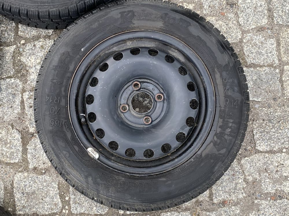 Koła felgi 4x100 Skoda citigo Vw up Seat mii Opony 165/70 r14 zima