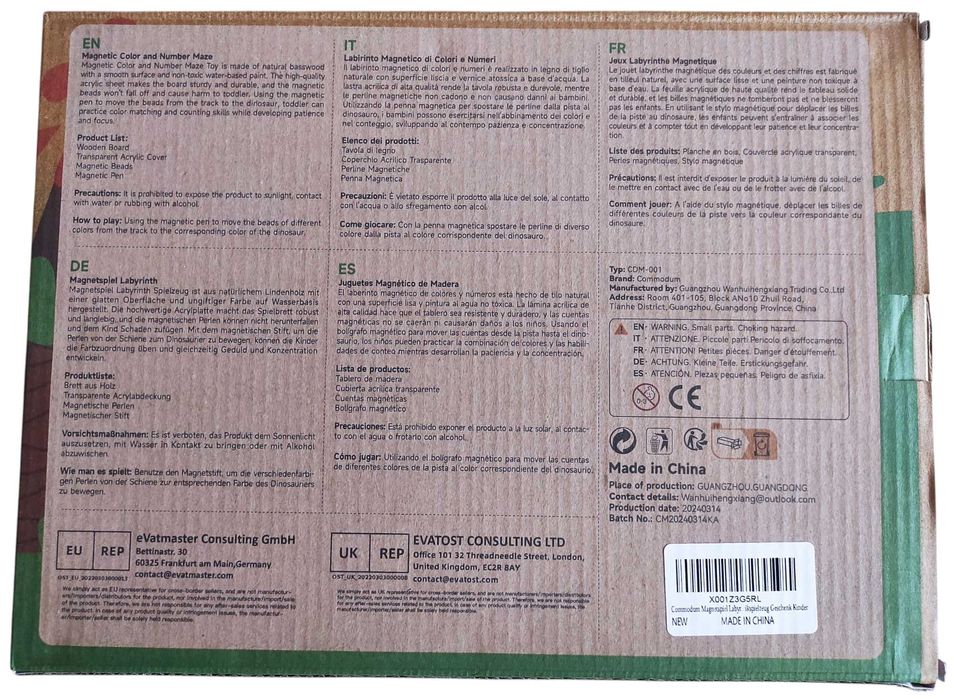 Tablica Magnetyczna Gra edukacyjna Labirynt Montessori Dla Dzieci