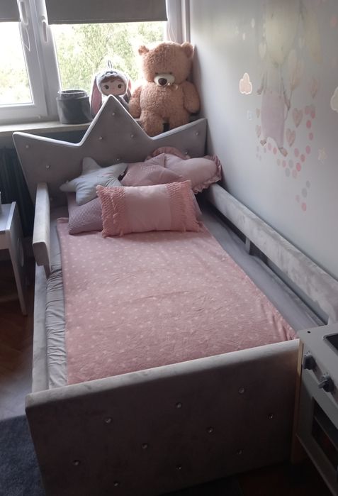 Okazja! Łóżko korona tapicerowane jak nowe!