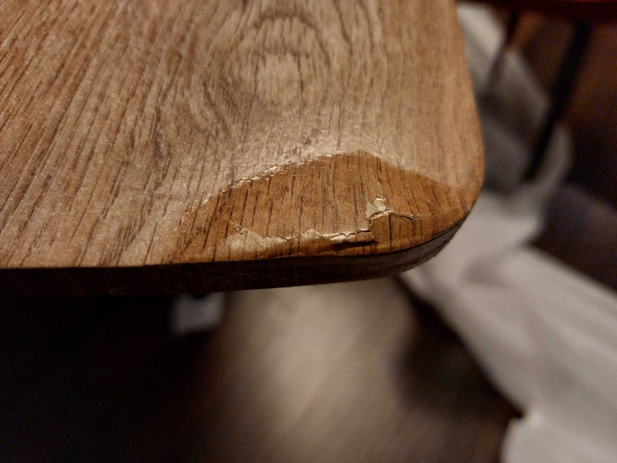 blat stołu rozkładany 160/200 x 90 cm ciemne drewno